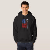 Veste À Capuche Conducteur de dépanneuse patriotique Drapeau améri (Devant entier)