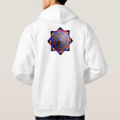 Veste À Capuche Cône spirale par Kenneth Yoncich (Dos)