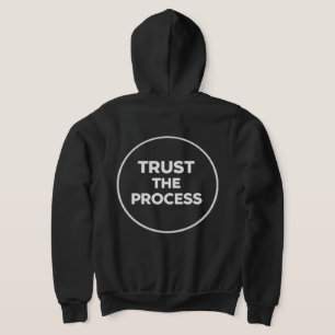 Veste À Capuche ConfianceDansLeProcessus Typographie minimale en c