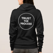 Veste À Capuche ConfianceDansLeProcessus Typographie minimale en c (Dos)