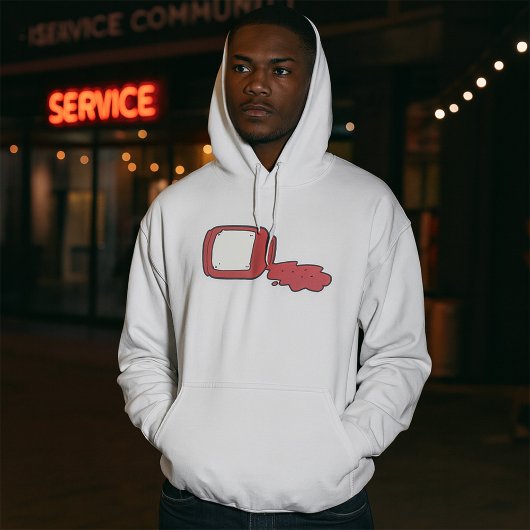 Veste À Capuche Confiture déversée Cute Jelly Rouge Jar