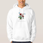 « Veste à capuche confortable fleurie mignonne » (Devant)