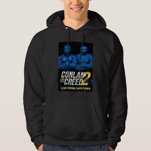 Veste À Capuche Conlan contre Creed 2 affiche bleu (Devant)