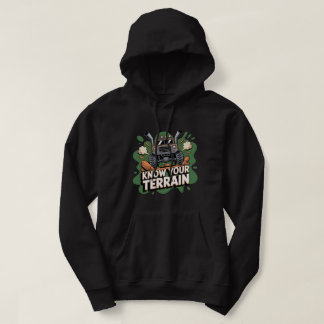 Veste À Capuche Connaissez Votre Terrain Camion Tout-Terrain Vert
