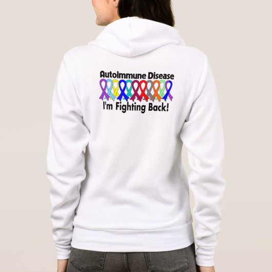 Veste À Capuche Conscience autoimmune que je combats de retour (Dos)