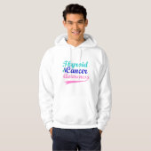 Veste À Capuche Conscience de cancer de la thyroïde (Devant entier)