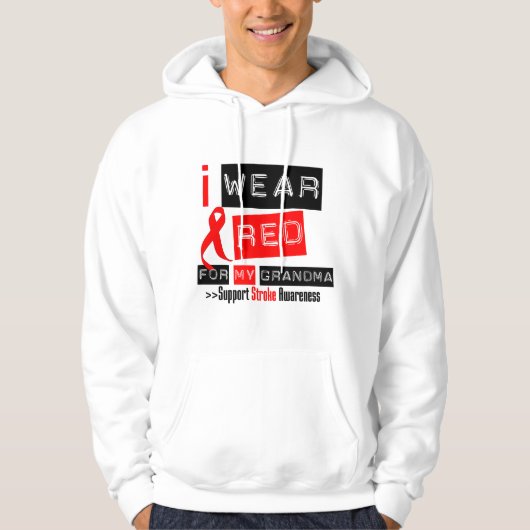 Veste À Capuche Conscience de course je porte le ruban rouge pour (Devant)