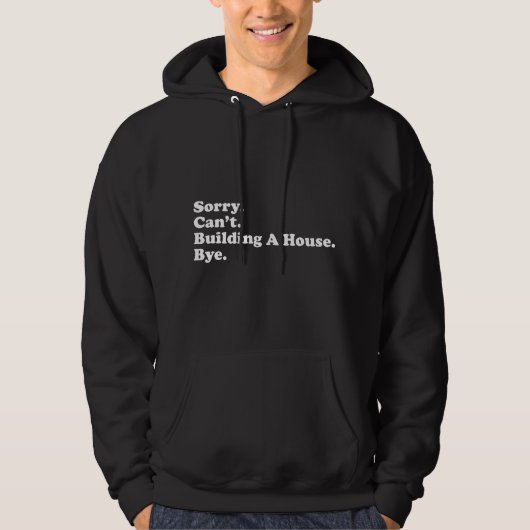 Veste À Capuche Constructeur de maison drôle Charpentier Entrepren (Devant)