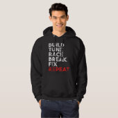 Veste À Capuche Construire Réparer Courir Casser Réparer Répéter O (Devant entier)