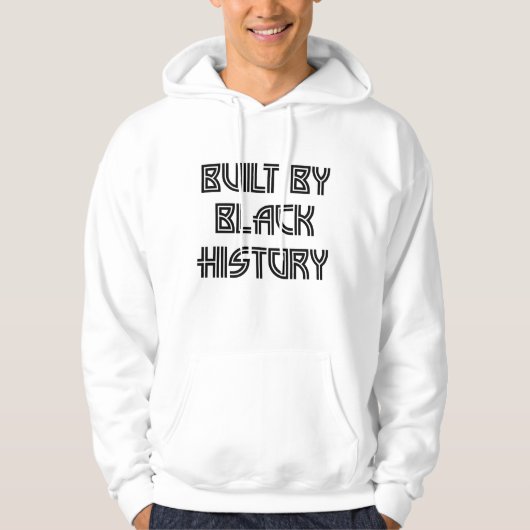 Veste À Capuche Construit par l'histoire noire (Devant)