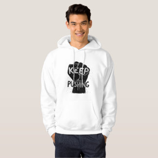 Veste À Capuche Continuez à Pousser – Conception de Typographie Mo