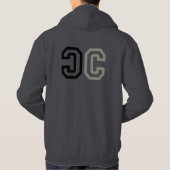 Veste À Capuche Contre-culture en noir (Dos)