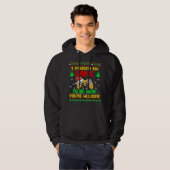 Veste À Capuche Contrôleur de jeu vidéo de pull de Noël moche Game (Devant entier)