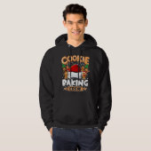 Veste À Capuche Cookie Baking Crew Funny Christmas Lights Gingerbr (Devant entier)