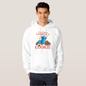 Veste À Capuche Cookie Monster | Citation de la Saint Valentin (Devant entier)