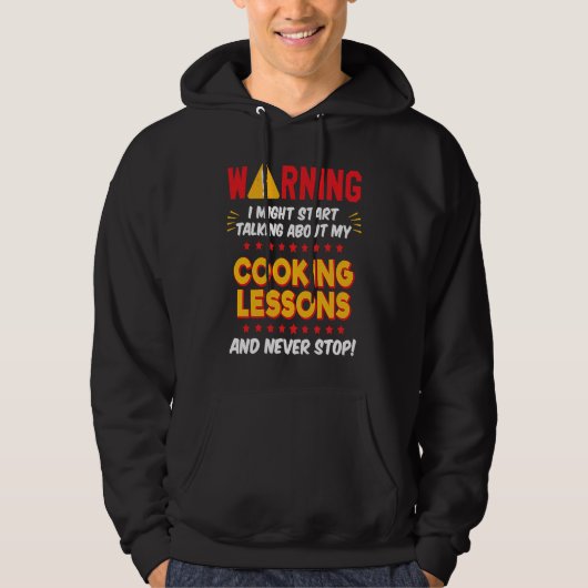 Veste À Capuche Cooking Lessons Joke Graphic (Devant)