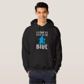 Veste À Capuche Cool Blue Meepboard Jeu Pour Hommes Femmes (Devant entier)