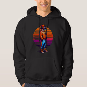 Veste À Capuche Cool Boxer Chien Moderne Style Urbain Coucher de s