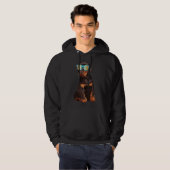 Veste À Capuche Cool Doberman Puppy (Devant entier)