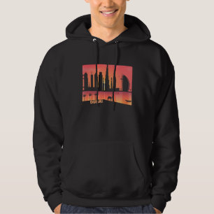 Veste À Capuche Cool Dubai Uae Cityscape Camel Graphic Art Illustr