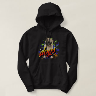 Veste À Capuche Cool graphique mignon amoureux des chiens hommes n