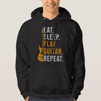 Veste À Capuche Cool Guitar Silhouette Paintbrush Art Icons Slogan