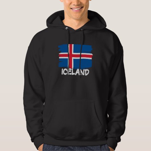 Veste À Capuche Cool Iceland Flag (Devant)