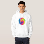 Veste À Capuche Cool Rainbow Tie Dye (Devant entier)