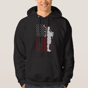 Veste À Capuche Cool US Drapeau Bagpiper Pour Hommes Femmes Joueus