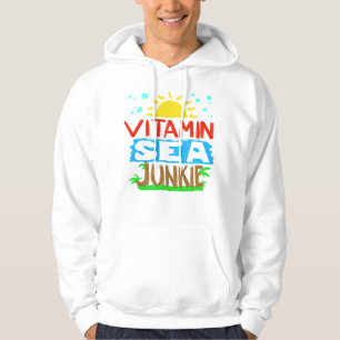 Veste À Capuche Cool Vitamine Mer Junkie Funny Été Amoureux Oce