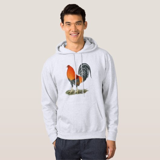 Veste À Capuche Coq bleu Gamecock (Devant entier)