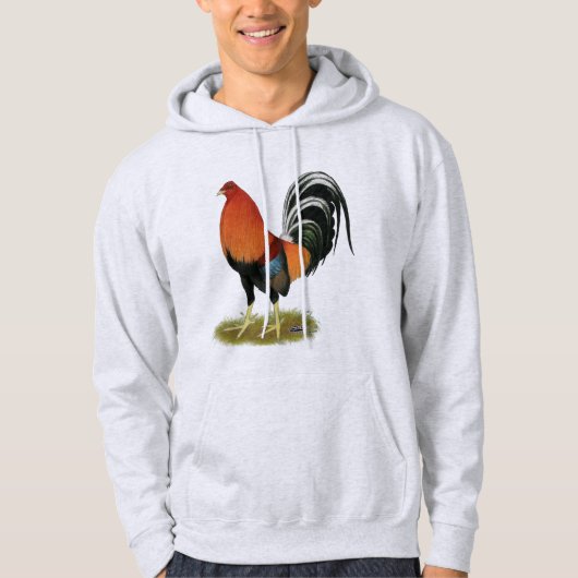 Veste À Capuche Coq blond comme les blés de coq de combat (Devant)