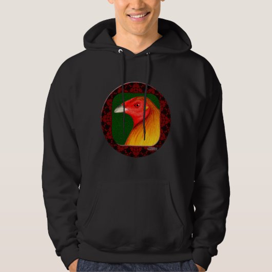 Veste À Capuche Coq de Combat Cadre (Devant)