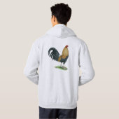 Veste À Capuche Coq de combat : Dom ou Crele (Dos entier)
