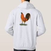 Veste À Capuche Coq de combat Ginger Rouge (Dos)