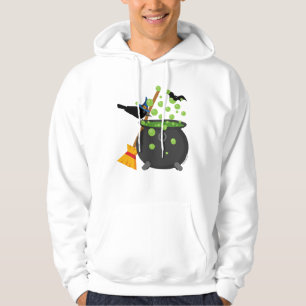 Veste À Capuche Corbeau de sorcière regardant dans une cauldron bo