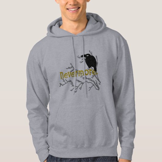 Veste À Capuche Corbeau Nevermore (Devant)