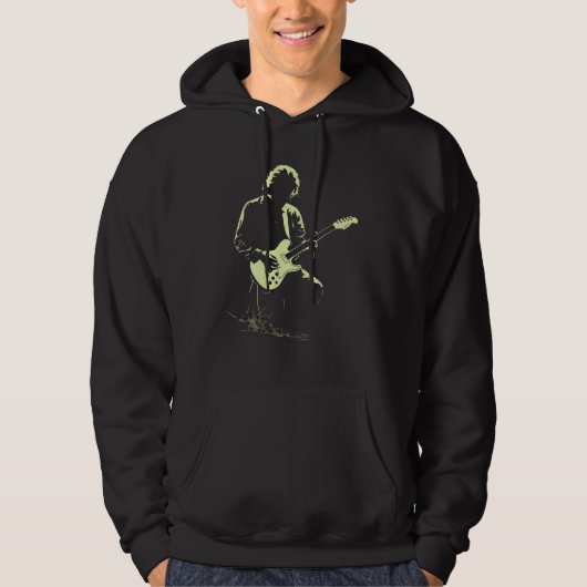 Veste À Capuche Cordes de solitude électrique dans le silence néon (Devant)