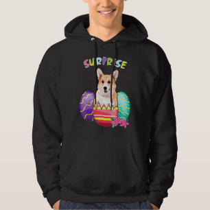 Veste À Capuche Corgi Bunny With Eggs Easter Dog