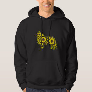 Veste À Capuche Corgi Chien J'aime maman tournesol Corgi