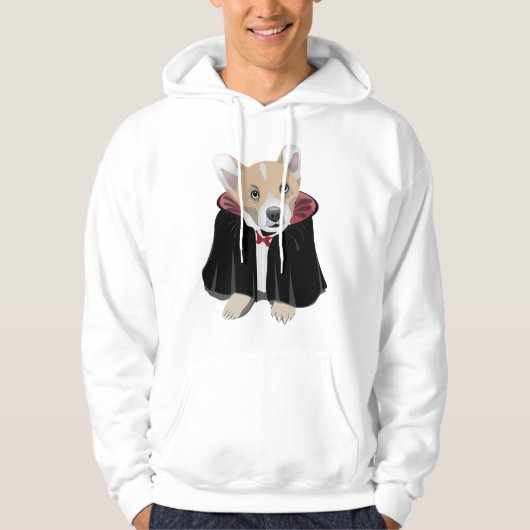 Veste À Capuche Corgi Cula Halloween (Devant)