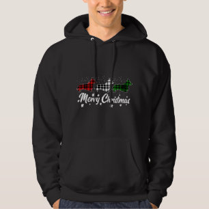 Veste À Capuche Corgi gallois Noël Rouge clair Blanc Vert Chien Lo