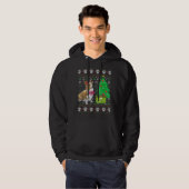 Veste À Capuche Corgi laide chien de Noël (Devant entier)