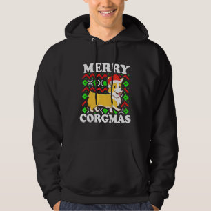 Veste À Capuche Corgi laide Noël Joyeux Corgmas Fête de Chien Xma