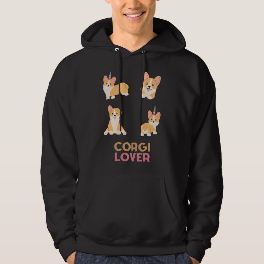 Veste À Capuche Corgi Lover (Devant)