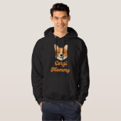Veste À Capuche Corgi maman (Devant entier)