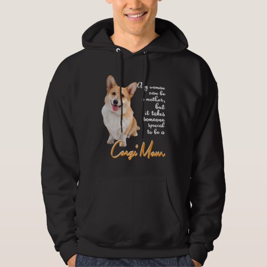 Veste À Capuche Corgi Maman Chien Corgi (Devant)