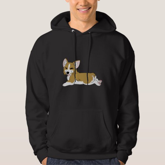 Veste À Capuche Corgi Sploot (Devant)