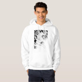 Veste À Capuche Corps de lanternes blanches (Devant entier)