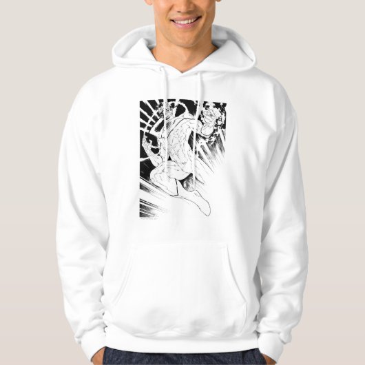 Veste À Capuche Corps de lanternes blanches (Devant)